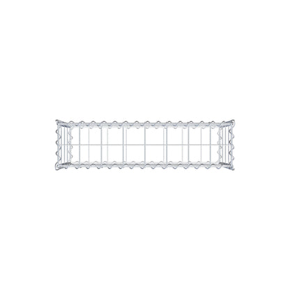 Gabion 80 cm x 40 cm x 20 cm (L x H x P), mailles 10 cm x 10 cm, spirale