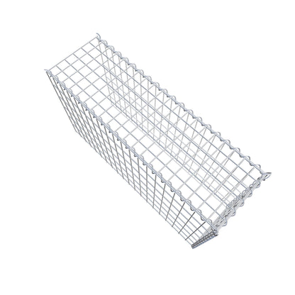 Aangegroeide schanskorf type 4 100 cm x 60 cm x 30 cm (L x H x D), maaswijdte 5 cm x 10 cm, spiraal