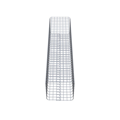 Gabionsøjle firkantet 37 cm x 37 cm, 160 cm højde, MW 5 cm x 5 cm