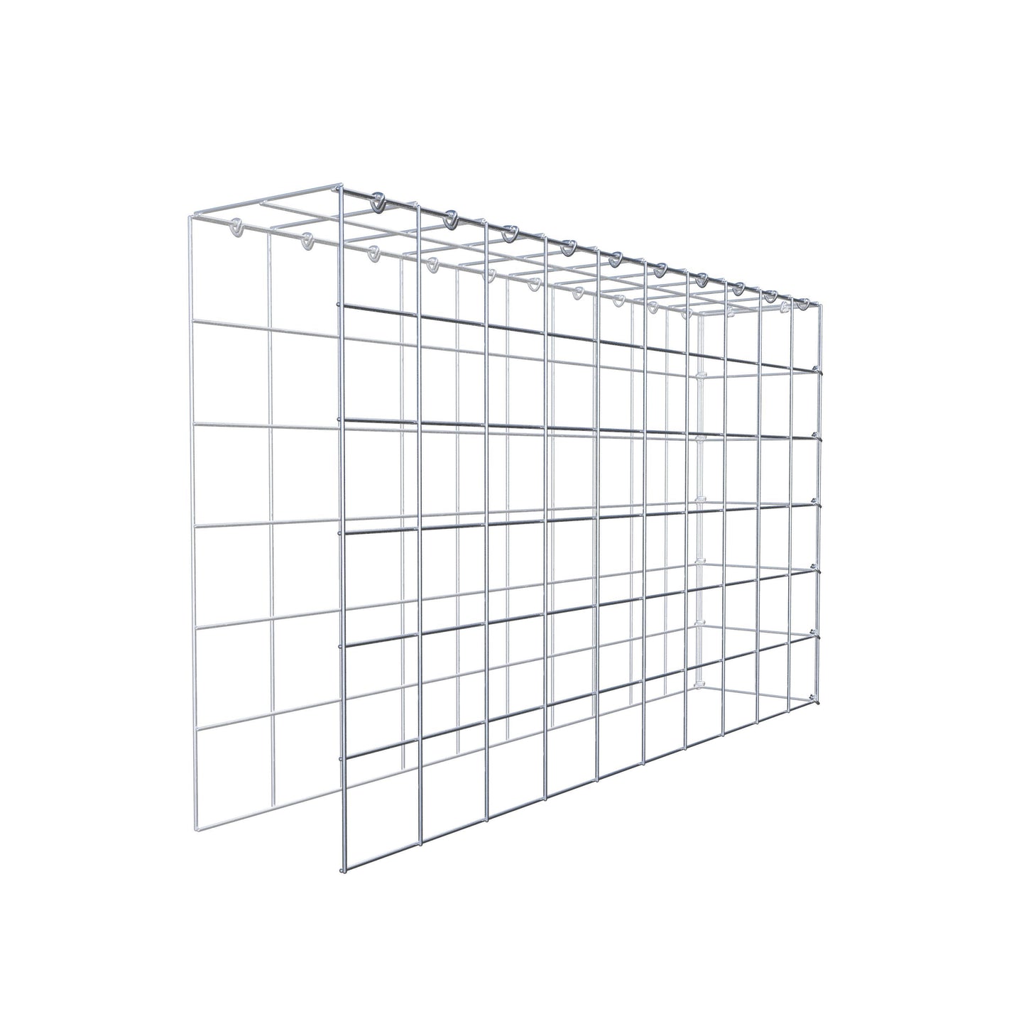 Gabião Tipo 4 100 cm x 60 cm x 20 cm (C x A x P), malhagem 10 cm x 10 cm, anel C