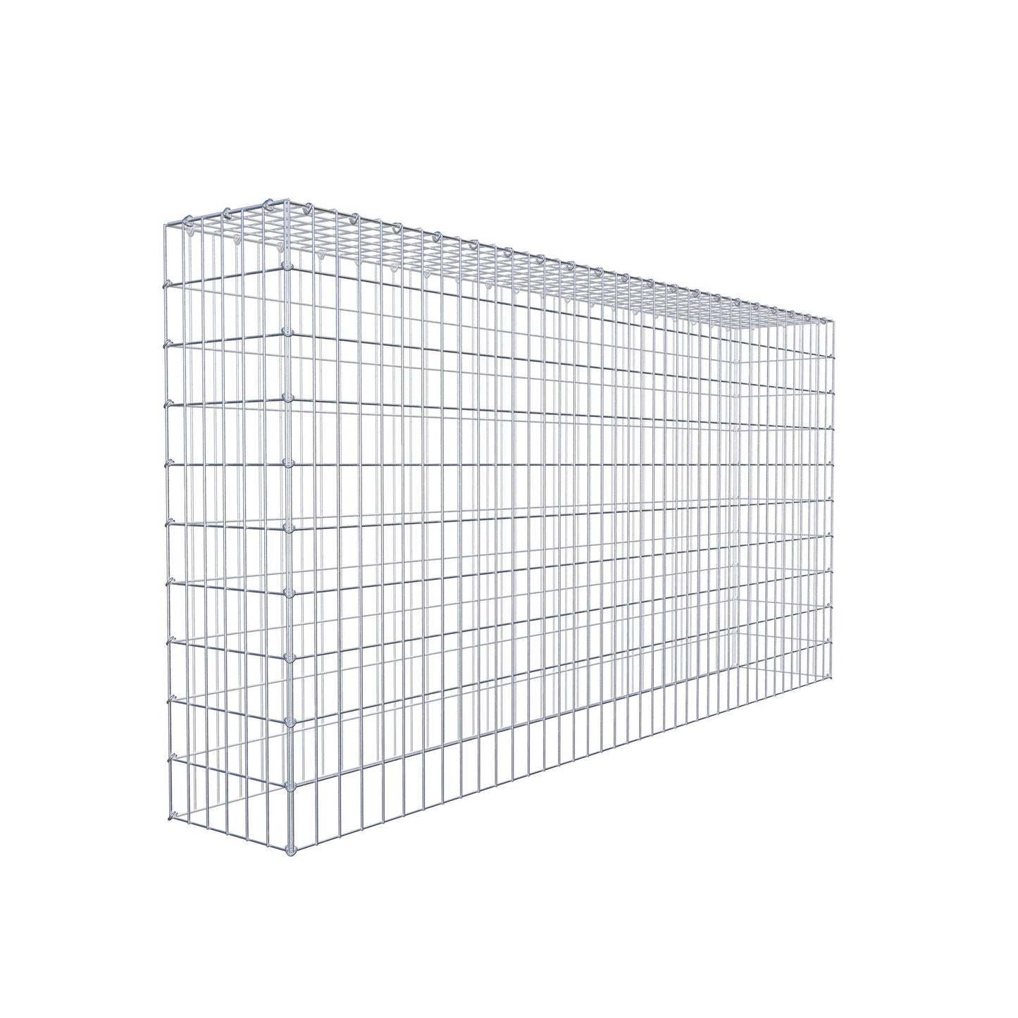 Mounted gabion type 3 200 cm x 100 cm x 30 cm (L x H x D), mesh size 5 cm x 10 cm, C-ring