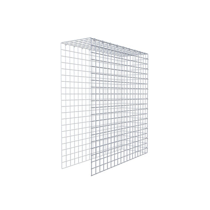 Mounted gabion type 4 100 cm x 90 cm x 30 cm (L x H x D), mesh size 5 cm x 5 cm, C-ring