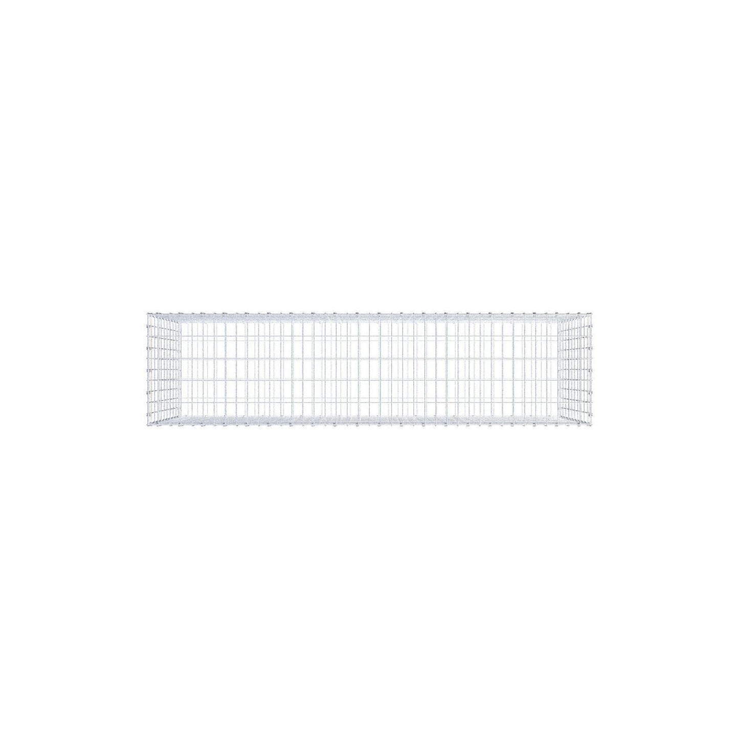Gabion 200 cm x 100 cm x 50 cm (L x H x D), mesh size 5 x 10 cm, spiral ring