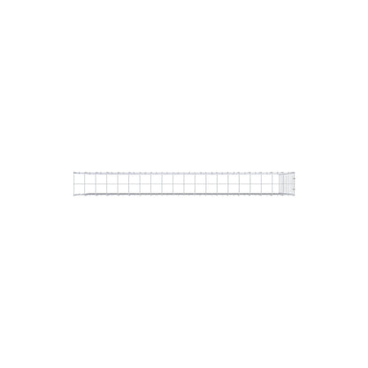 Gavión adicional tipo 4 200 cm x 100 cm x 20 cm (L x A x P), malla 10 cm x 10 cm, anillo en C