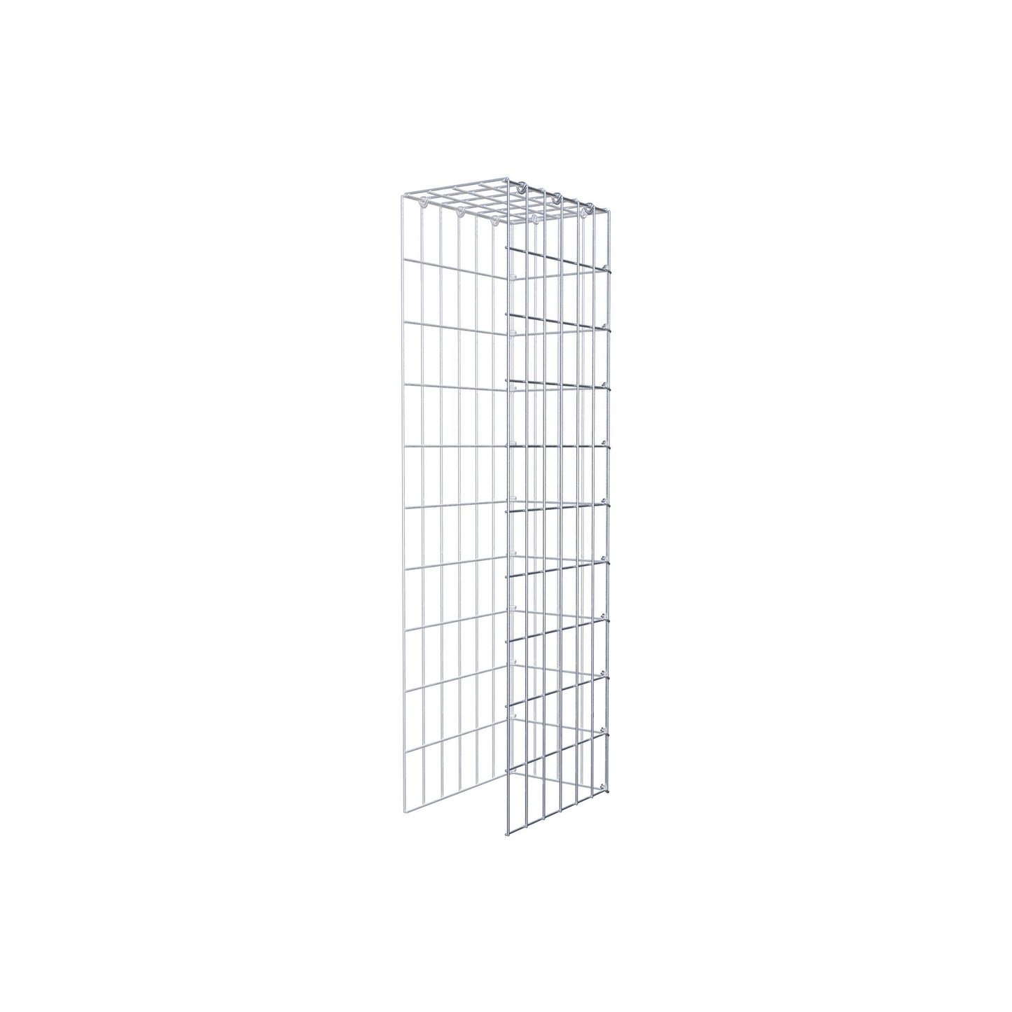 Fourche rapportée type 4 100 cm x 30 cm x 20 cm (L x H x P), mailles 5 cm x 10 cm, anneau C