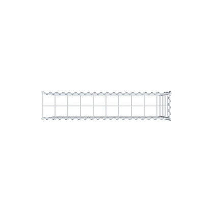 Opvokset gabion type 4 100 cm x 60 cm x 20 cm (L x H x D), maskestørrelse 10 cm x 10 cm, spiral