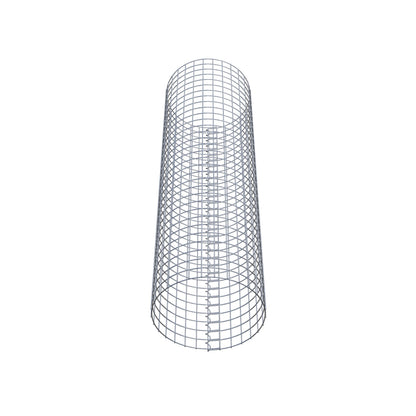 Colonna gabbionata rotonda 47 cm di diametro, 160 cm di altezza, maglia 5 cm x 5 cm