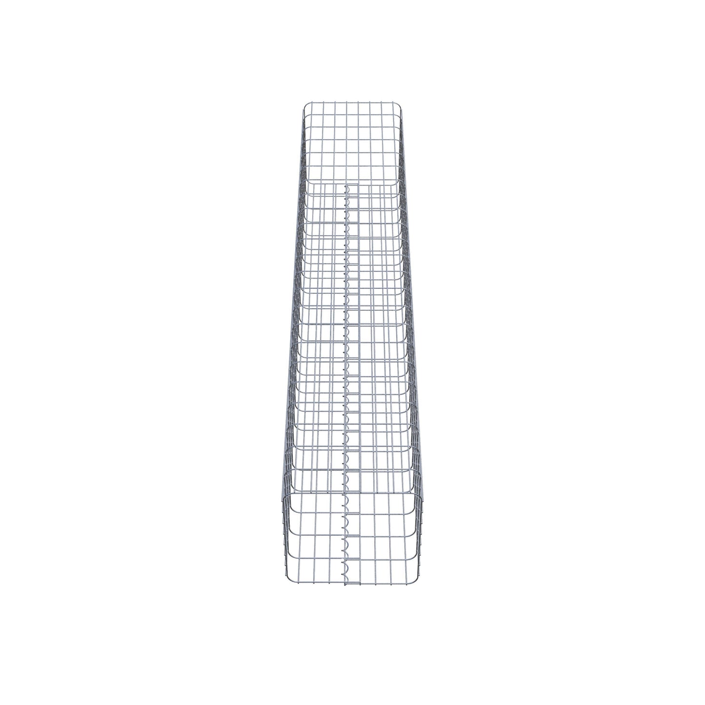 Schanskorfkolom hoekig 42 cm x 42 cm, 230 cm hoog, MW 5 cm x 10 cm
