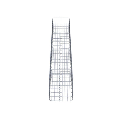 Schanskorfkolom hoekig 42 cm x 42 cm, 230 cm hoog, MW 5 cm x 10 cm