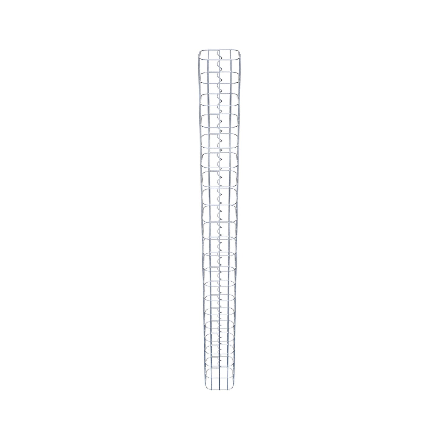 Columna rectangular de gaviones galvanizados en caliente, 17 cm x 17 cm, 200 cm de altura, MW 5 cm x 10 cm