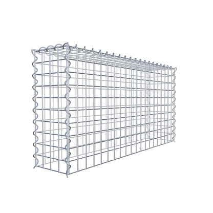 Add-on schanskorf type 3 100 cm x 50 cm x 20 cm (L x H x D), maaswijdte 5 cm x 5 cm, spiraalvormig