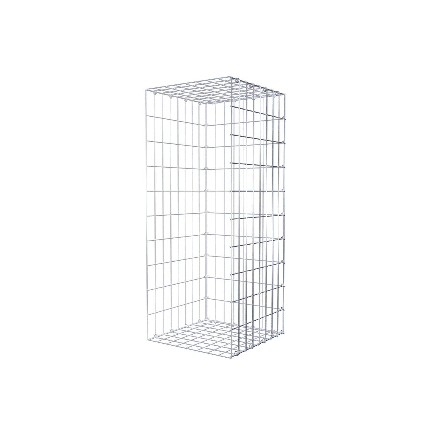 Gabião tipo 2 100 cm x 40 cm x 40 cm, malhagem 5 cm x 10 cm, anel C