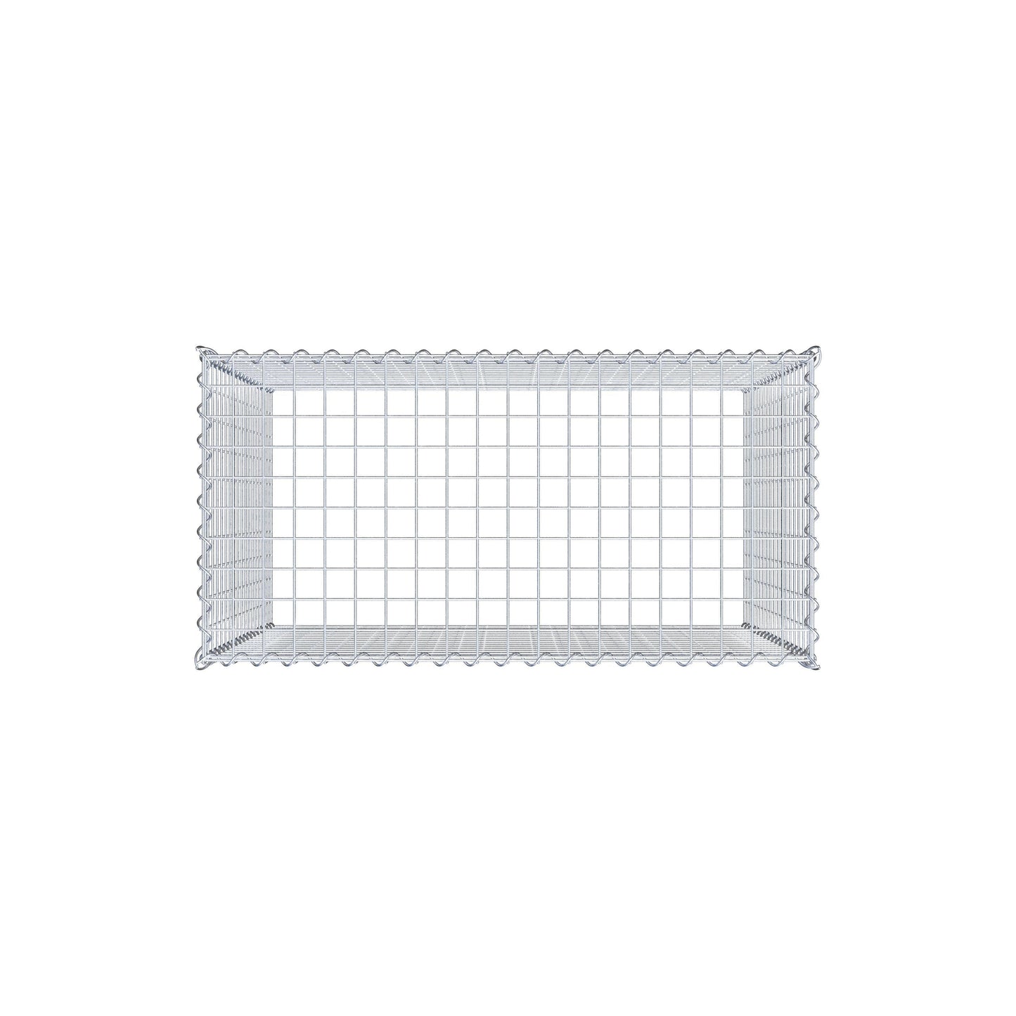 Grown-on gabion type 3 100 cm x 90 cm x 50 cm (L x H x D), mesh size 5 cm x 5 cm, spiral