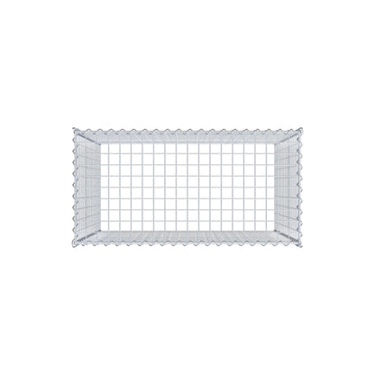 Grown-on gabion type 3 100 cm x 90 cm x 50 cm (L x H x D), mesh size 5 cm x 5 cm, spiral