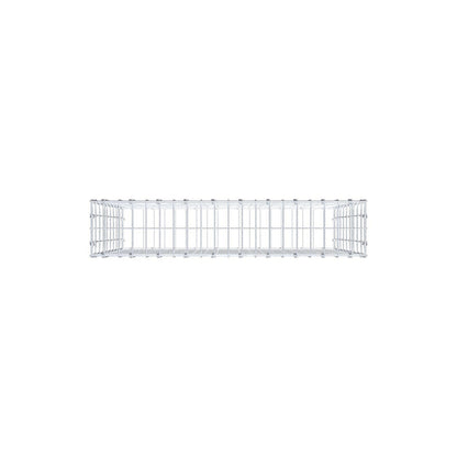 Gabion 100 cm x 90 cm x 20 cm (L x H x D), maskestørrelse 5 x 10 cm, spiralring