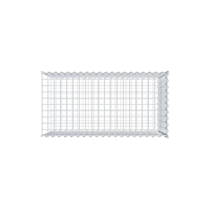 Gabião tipo 2 100 cm x 50 cm x 50 cm (C x A x P), malhagem 5 cm x 5 cm, espiral