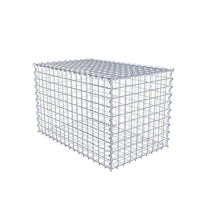 Gabion 80 cm x 50 cm x 50 cm (L x H x D), maskstorlek 5 cm x 5 cm, spiral
