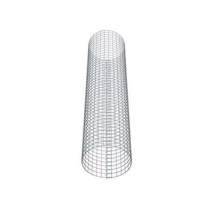 Columna de gaviones redonda de 47 cm de diámetro, 200 cm de altura, malla de 5 cm x 5 cm