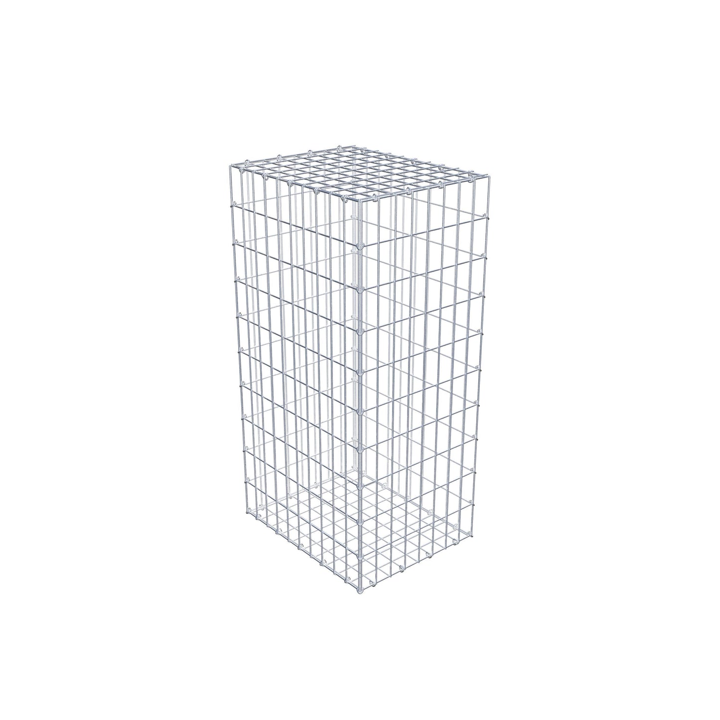 Gabbione 100 cm x 50 cm x 40 cm (L x H x P), maglia 5 cm x 10 cm, anello a C