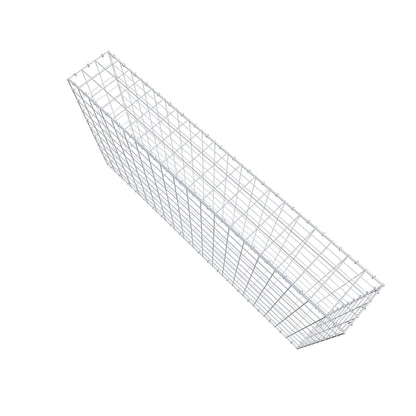 Gabião 200 cm x 100 cm x 30 cm (C x A x P), malhagem 10 cm x 10 cm, anel C
