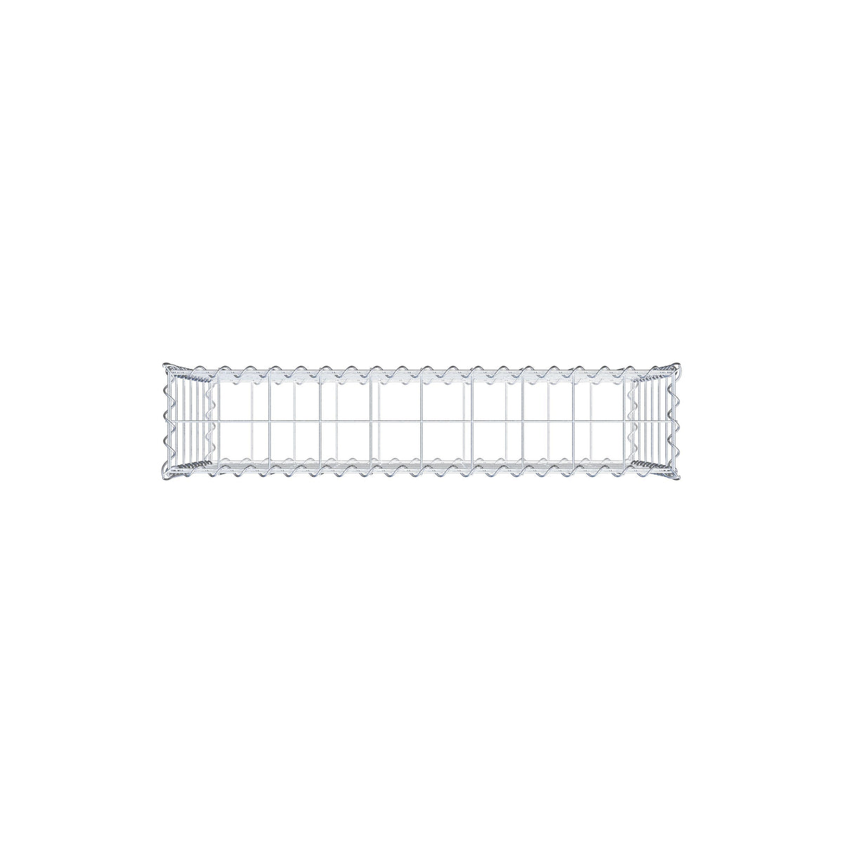 Gabion 100 cm x 60 cm x 20 cm (L x H x D), mesh size 10 cm x 10 cm, spiral