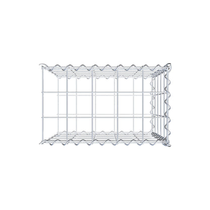 Opvokset gabion type 2 50 cm x 50 cm x 30 cm (L x H x D), maskestørrelse 10 cm x 10 cm, spiral