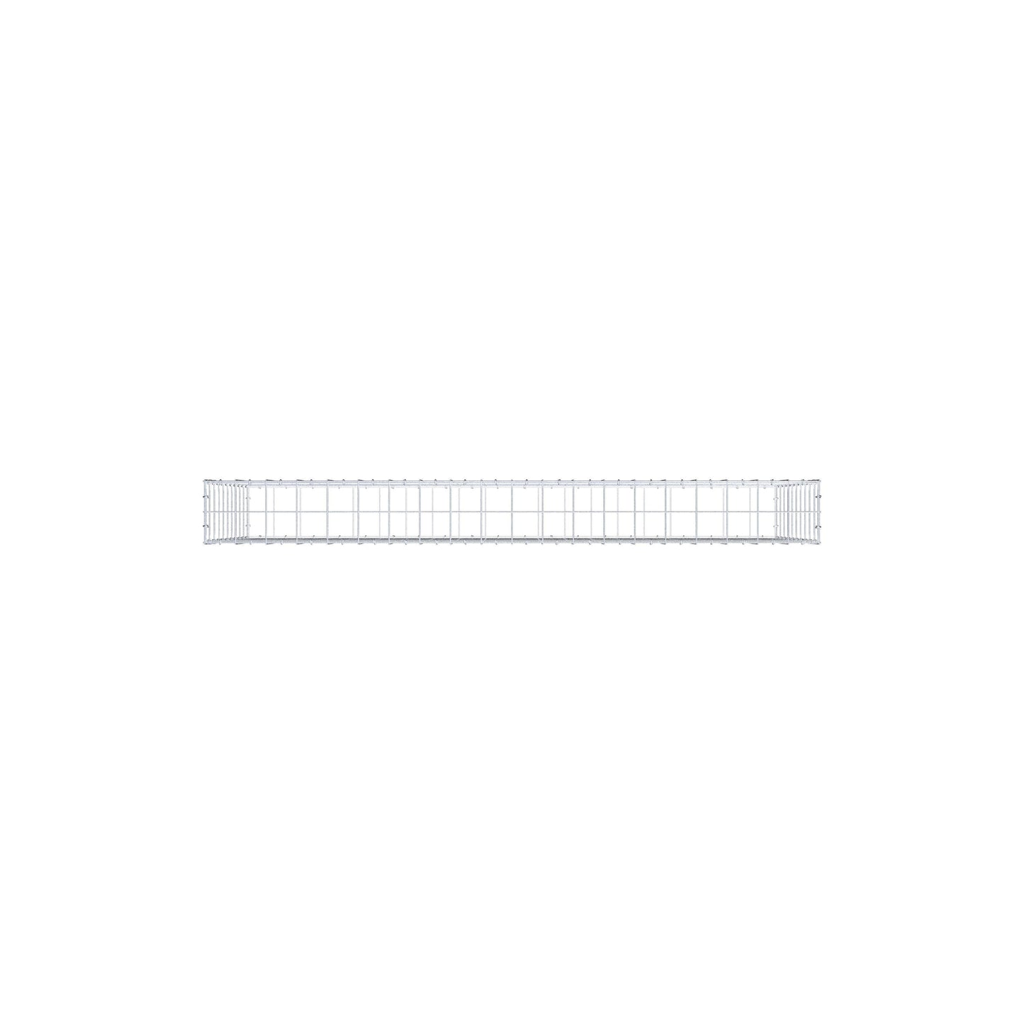 Gabion 200 cm x 100 cm x 20 cm (L x H x D), maskestørrelse 10 cm x 10 cm, C-ring