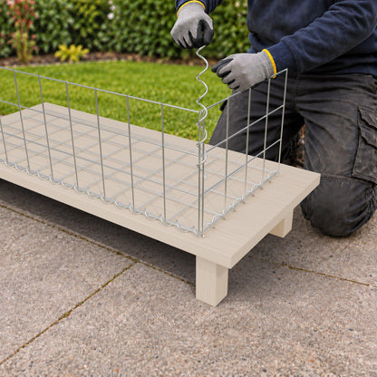 Gabion 100 cm x 30 cm x 40 cm (L x H x D), mesh size 10 cm x 10 cm, spiral