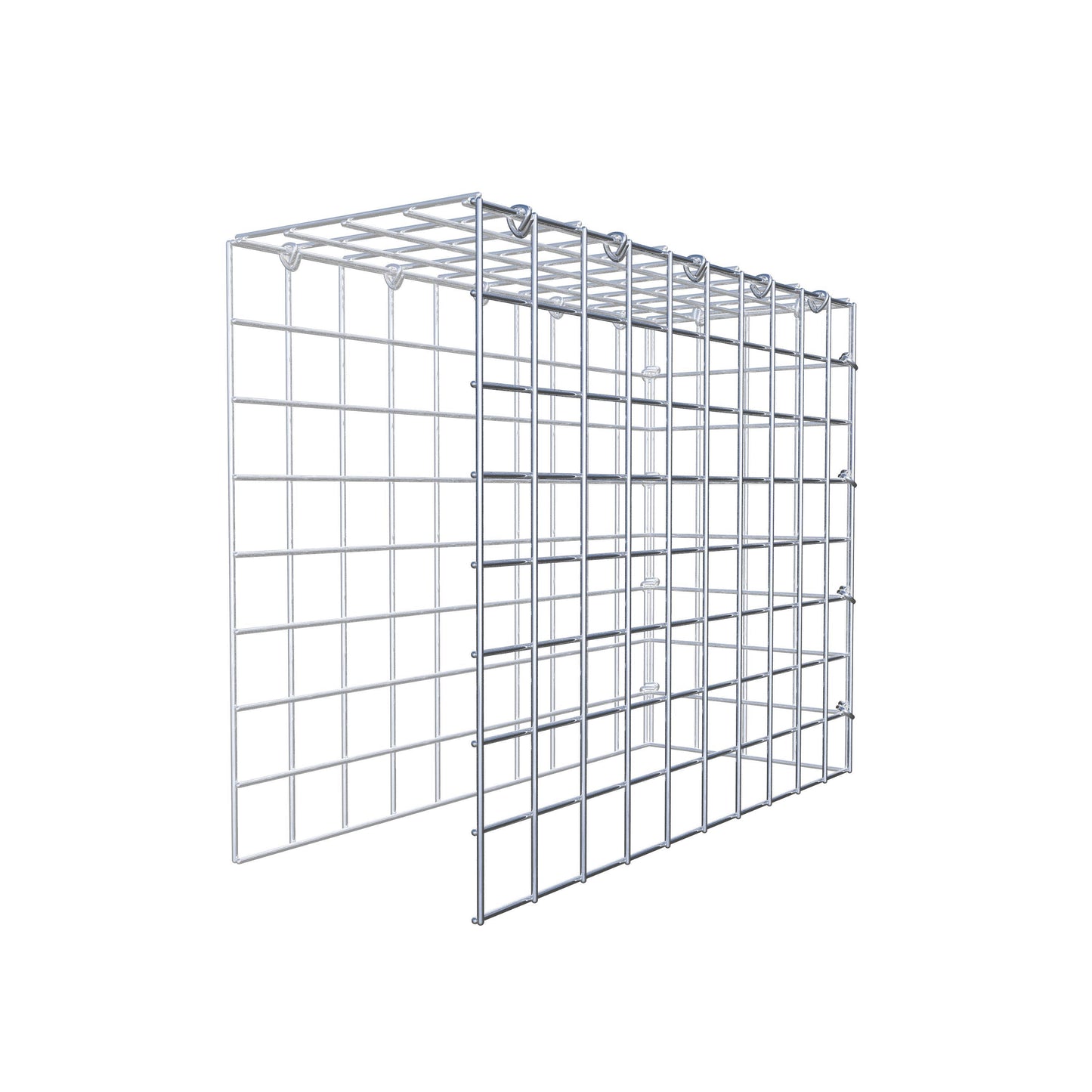 Gabião Tipo 4 50 cm x 40 cm x 20 cm (C x A x P), malhagem 5 cm x 5 cm, anel C