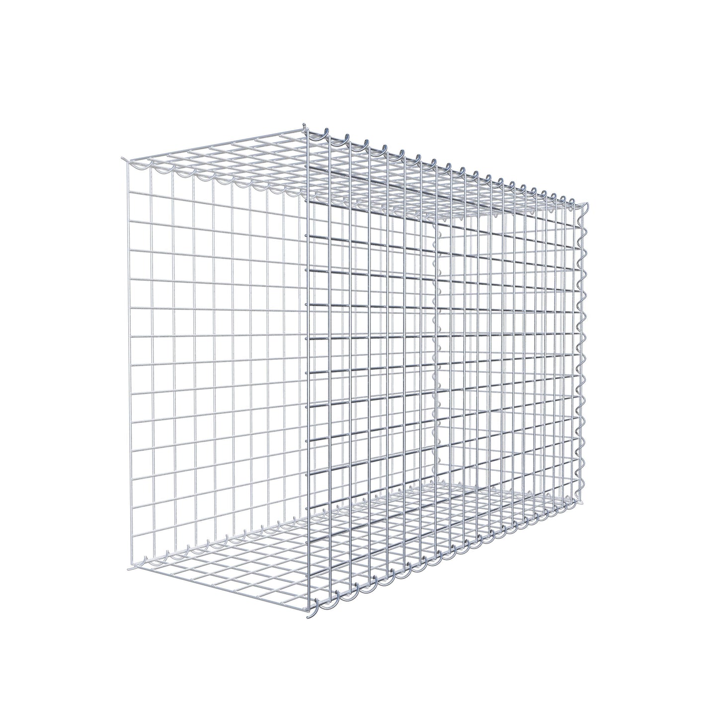 Anbaugabione Typ 2 100 cm x 70 cm x 40 cm (L x H x T), Maschenweite 5 cm x 5 cm, Spirale