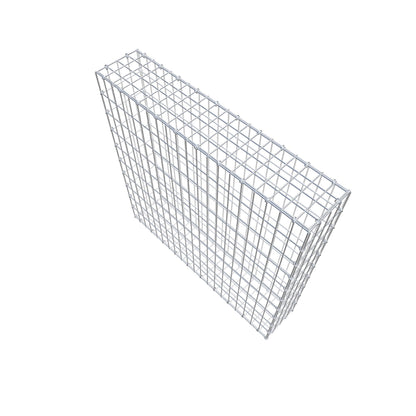 Gabione 100 cm x 100 cm x 20 cm (L x H x T), Maschenweite 5 cm x 10 cm, C-Ring