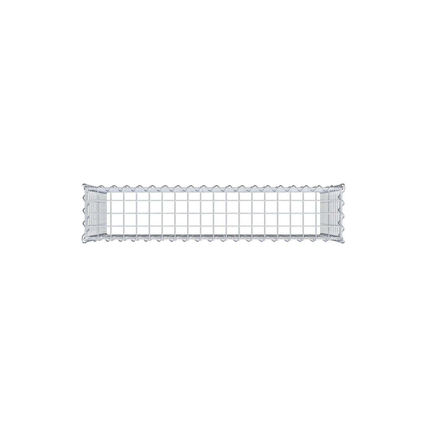 Gabion rapporté type 3 100 cm x 60 cm x 20 cm (L x H x P), mailles 5 cm x 5 cm, spirale