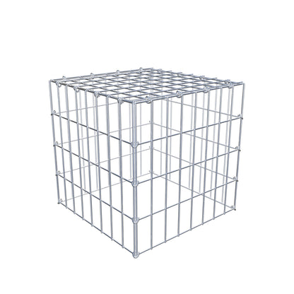 Mounted gabion type 3 40 cm x 40 cm x 40 cm (L x H x D), mesh size 5 cm x 10 cm, C-ring