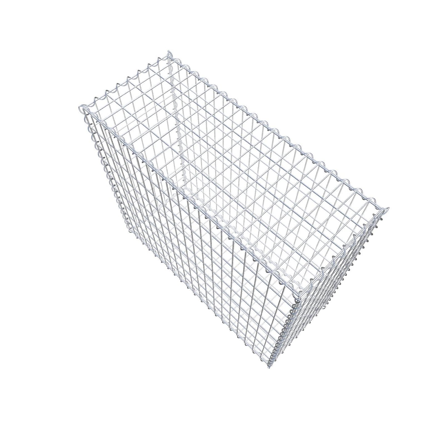 Gabion 100 cm x 90 cm x 40 cm (L x H x D), mesh size 5 cm x 10 cm, spiral