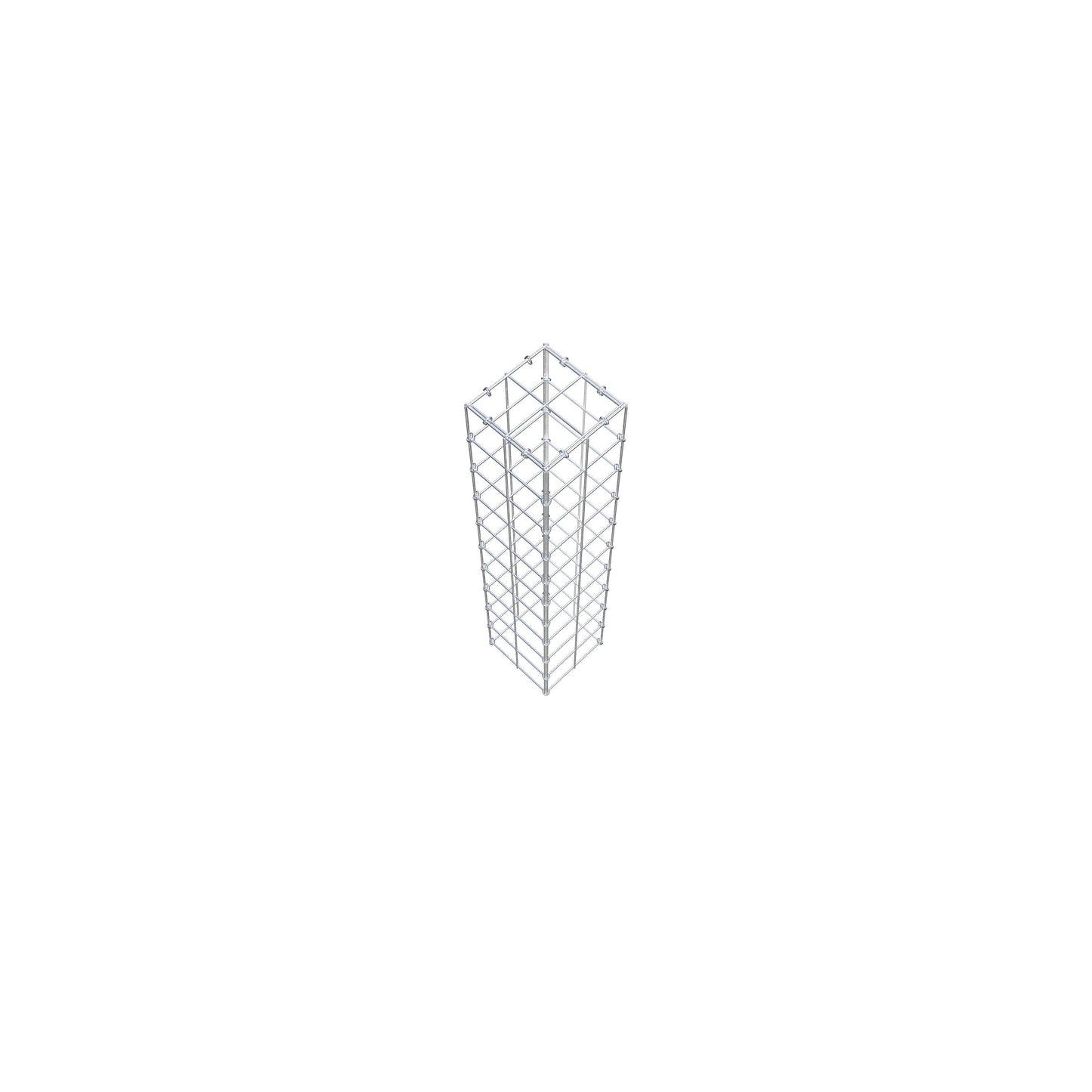 Mounted gabion type 3 100 cm x 20 cm x 20 cm (L x H x D), mesh size 10 cm x 10 cm, C-ring