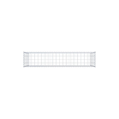 Gabion 200 cm x 100 cm x 40 cm (L x H x D), maskestørrelse 10 cm x 10 cm, spiral