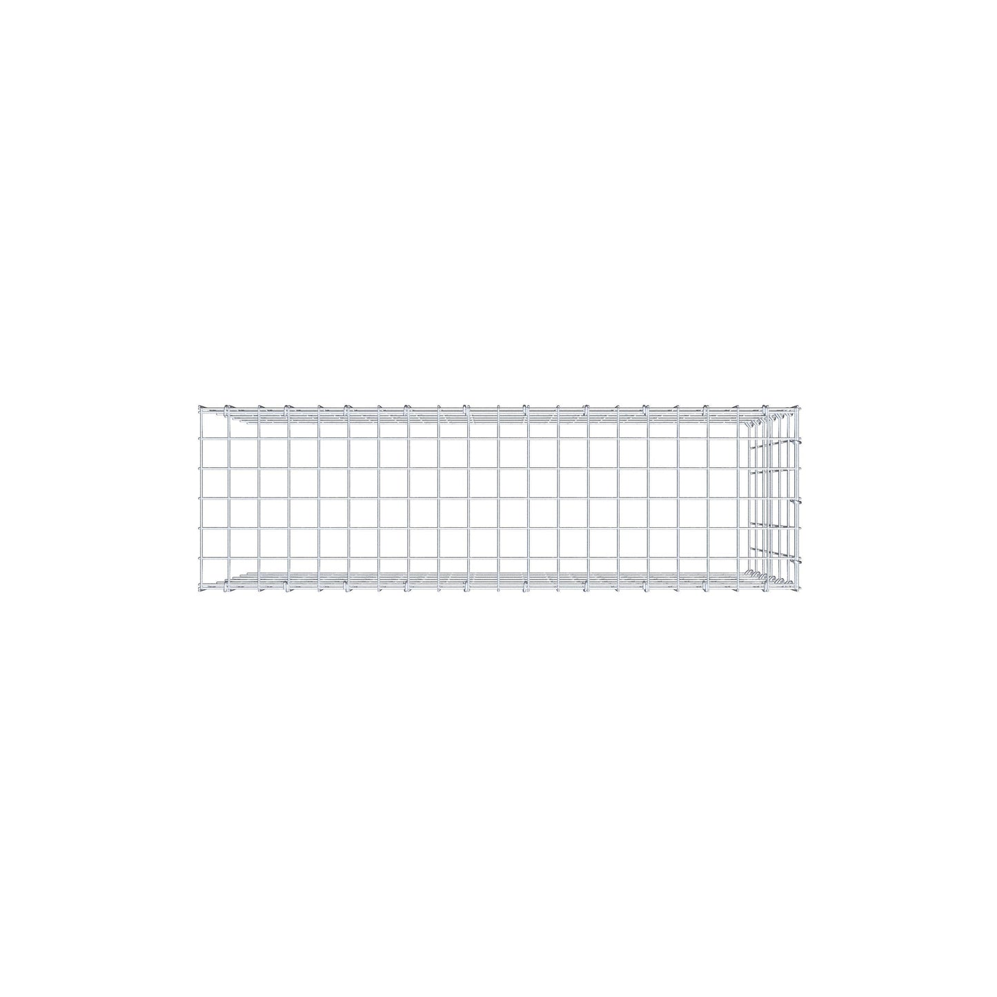 Gavión complementario de tipo 4 100 cm x 60 cm x 30 cm (L x A x P), malla 5 cm x 10 cm, anillo en C