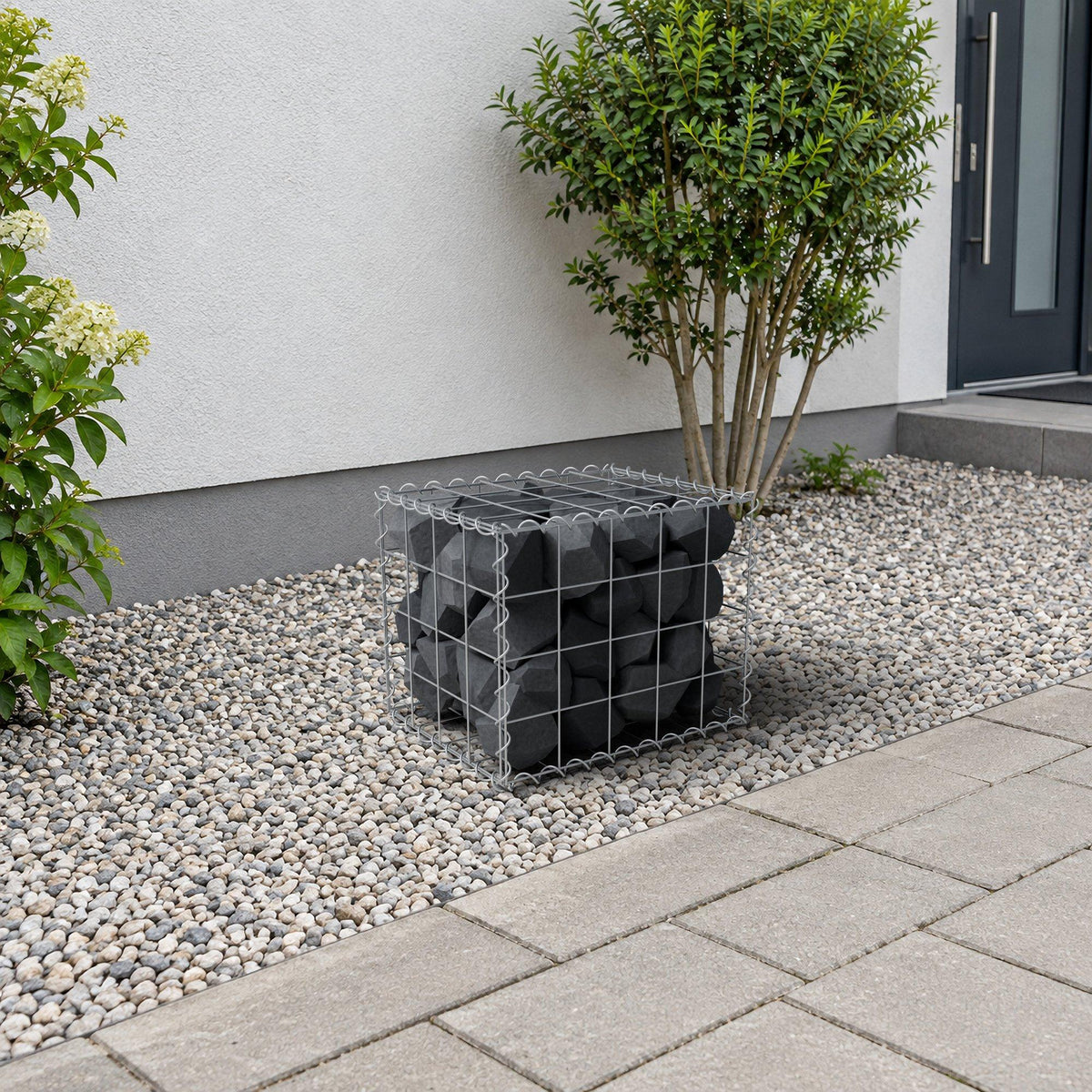 Gabion 50 cm x 40 cm x 40 cm (L x H x D), maskestørrelse 10 cm x 10 cm, spiral