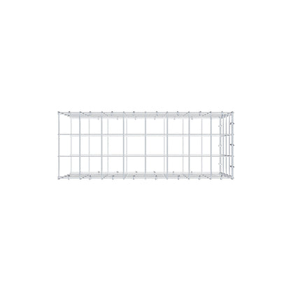 Monteret gabion type 2 80 cm x 40 cm x 30 cm (L x H x D), maskestørrelse 10 cm x 10 cm, C-ring