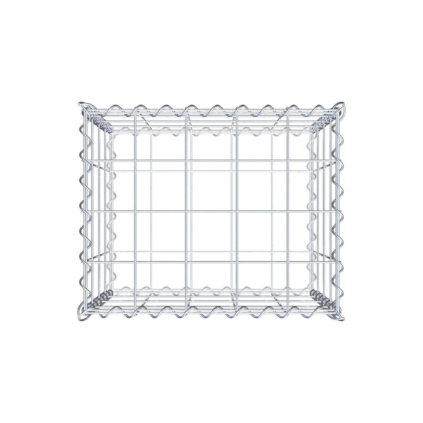 Gabbione 50 cm x 40 cm x 40 cm (L x H x P), maglia 10 cm x 10 cm, spirale