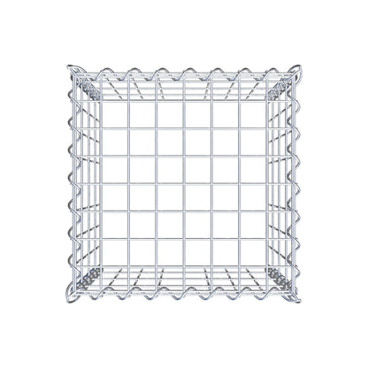 Grown-on gabion type 3 40 cm x 40 cm x 40 cm (L x H x D), mesh size 5 cm x 10 cm, spiral