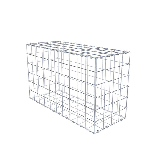 Gabbione 100 cm x 60 cm x 40 cm (L x H x P), maglia 10 x 10 cm, anello a spirale