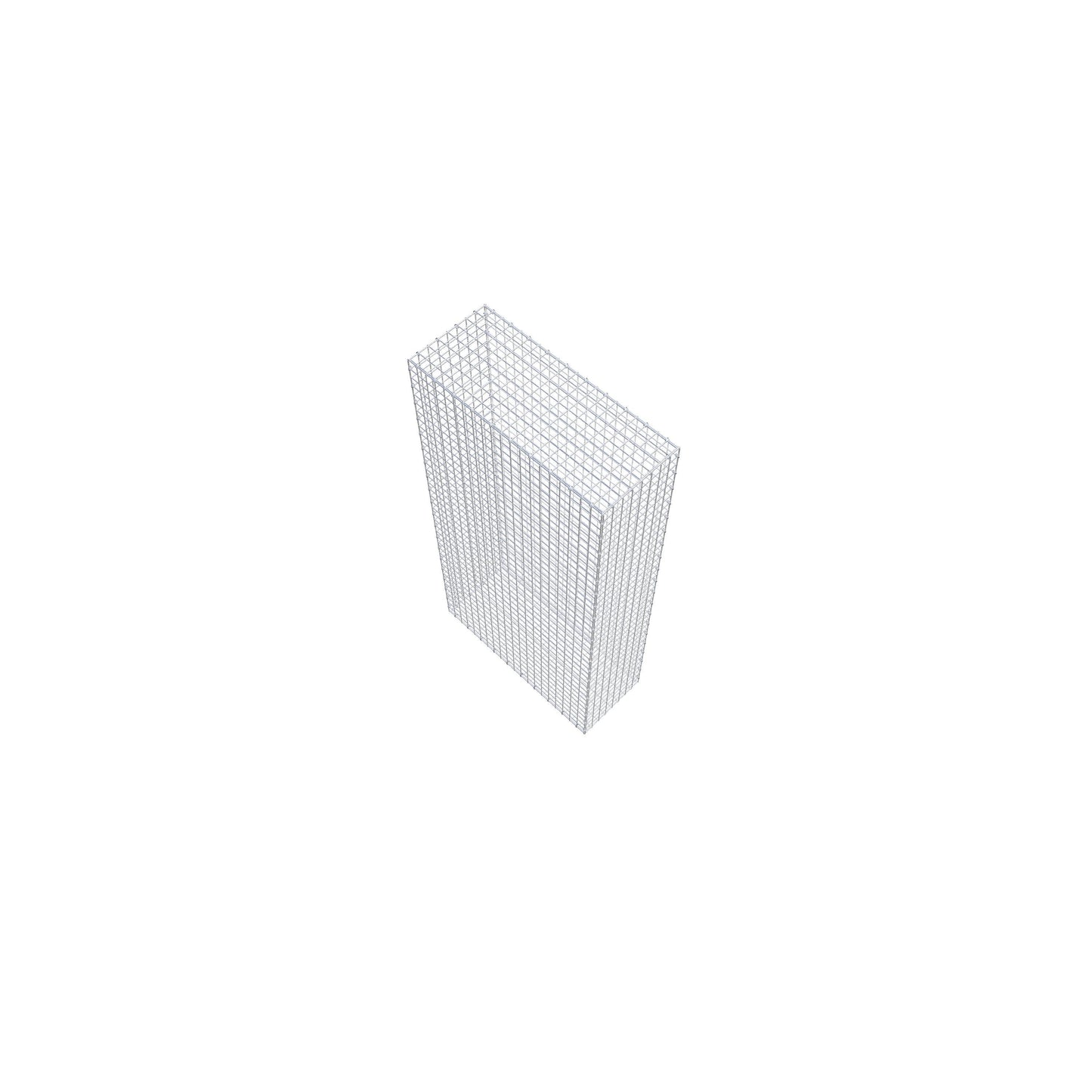 Gavión 200 cm x 100 cm x 40 cm (L x A x P), malla 5 cm x 5 cm, anillo en C