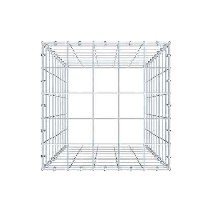 Mounted gabion type 3 100 cm x 50 cm x 50 cm (L x H x D), mesh size 10 cm x 10 cm, C-ring