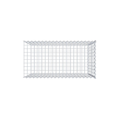 Grown-on gabion type 2 100 cm x 80 cm x 50 cm (L x H x D), mesh size 5 cm x 10 cm, spiral