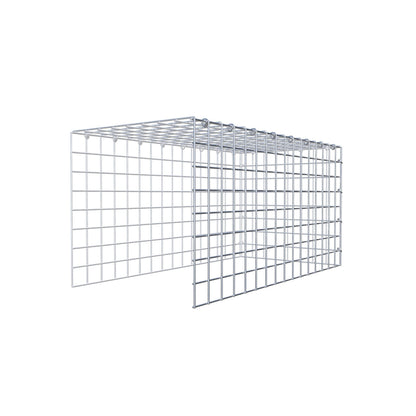 Mounted gabion type 4 80 cm x 40 cm x 40 cm (L x H x D), mesh size 5 cm x 5 cm, C-ring