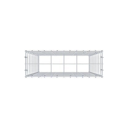 Monteret gabion type 3 100 cm x 60 cm x 20 cm (L x H x D), maskestørrelse 10 cm x 10 cm, C-ring