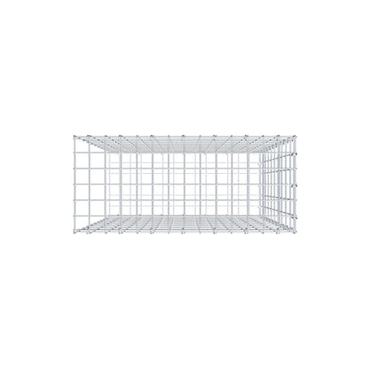 Monteret gabion type 2 100 cm x 70 cm x 30 cm, maskestørrelse 5 cm x 10 cm, C-ring
