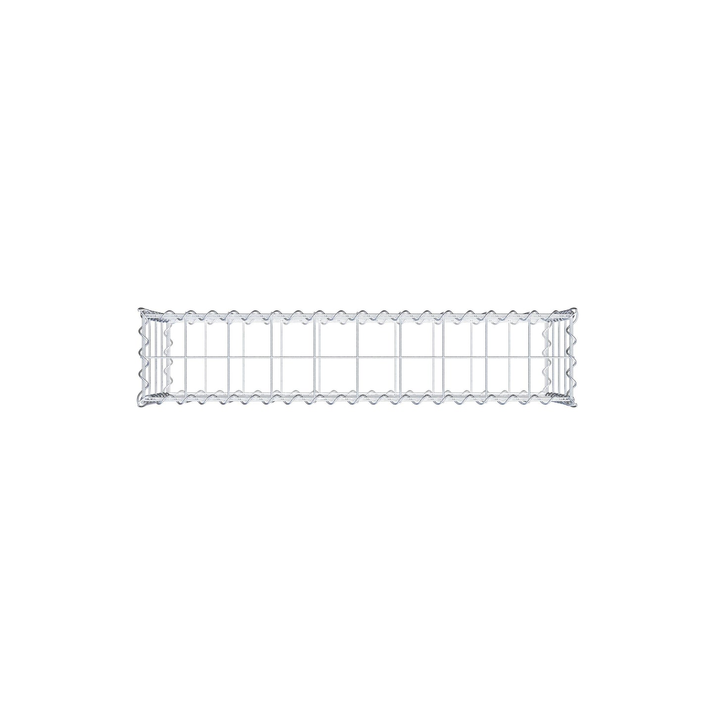 Gabião 100 cm x 40 cm x 20 cm (C x A x P), malhagem 10 cm x 10 cm, espiral