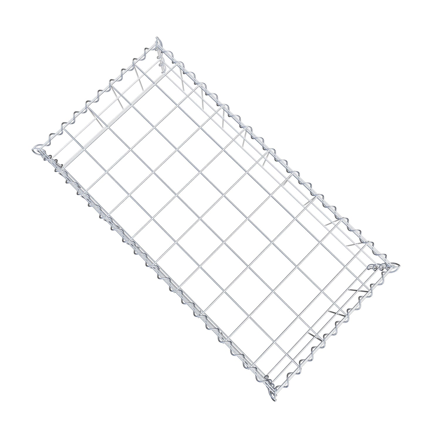 Extra gabion typ 3 100 cm x 20 cm x 50 cm (L x H x D), maskstorlek 10 cm x 10 cm, spiral